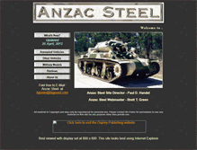 Tablet Screenshot of anzacsteel.hobbyvista.com